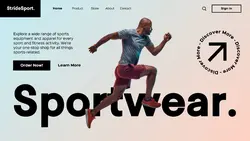 Gradient Sport Store Promotion Website