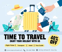 Time to travel Discount Facebook