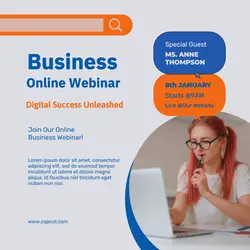 Online Webinar Instagram Post Template