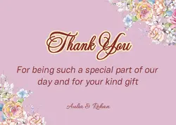Non-Marketing Thank You Personal Card