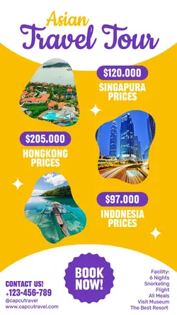 Asian Travel Tour Instagram Stories