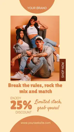 Fashion Discount Limited Stock Instagram Story