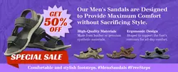 E-commerce Detail Page Fashion Men's Sandals