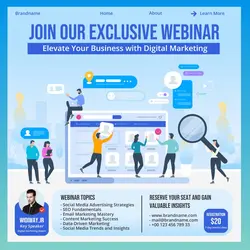 Business Webinar Online Instagram Post