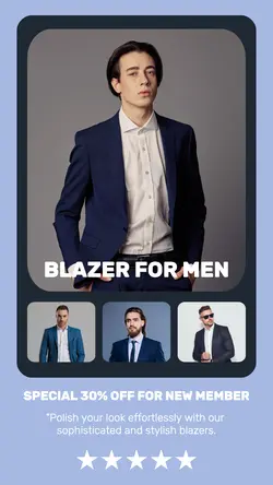 BLAZER FOR MEN DISPLAY