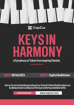 Event Poster Gray & Pink