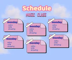 Non marketing planner & schedule cute
