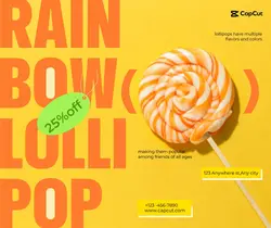 Foods & Beverage Candy Promotion Vibrant