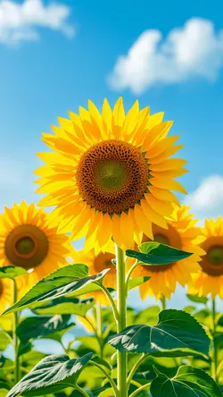 Wallpaper Creative Poster Sunflower Yellow