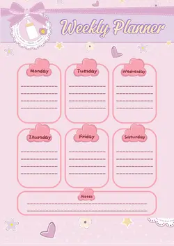 Weekly Planner Template