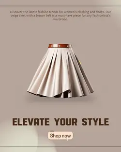 Clothing & Shoes Menu