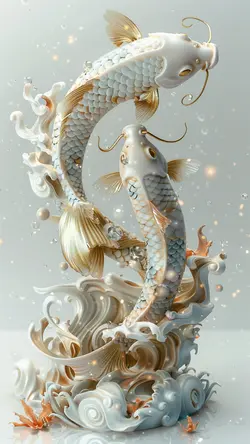 wallpaper Creative poster  of one of the Twelve constellations of Pisces