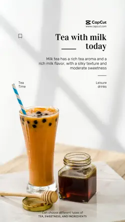 Food Milk Tea Evaluation Display