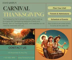 Thanksgiving Carnival Donation Promotion Instagram