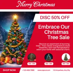 Christmas Tree Sale Promotion Instagram Post