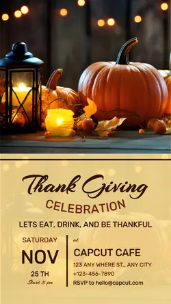 THANK GIVING INVITATION TIKTOK STYLE