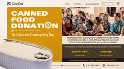 Thanksgiving Canned Food Donation Website