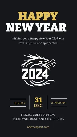 Happy Newyear Instagram Story