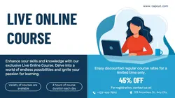 Education Live Online Course Promotion