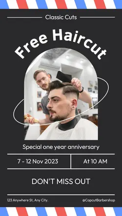 Barbershop Promotion Instagram Story