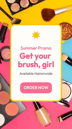 Beauty and Make Up Promo Instagram Story