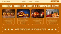 Halloween Pumpkin Promotion Twitter Post