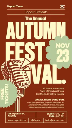 Autum / Fall Event Poster