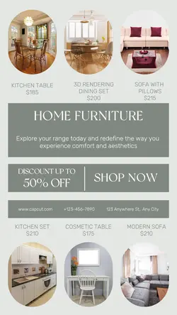 HOME FURNITURE DISPLAY PROMOTION IG STORY