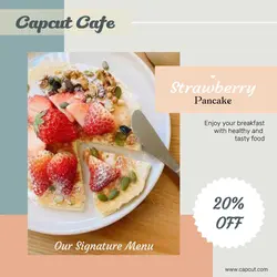 Food and Beverage Soft Color Menu Promotion Instagram Post