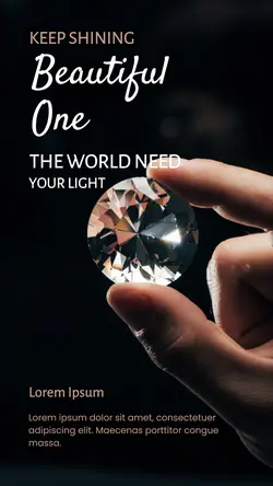 Fashion Industry Jewelry Sparkling Instagram Story