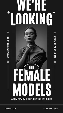 Business Job Hiring Female Models Instagram Story
