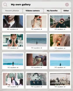 Non-Marketing Personal Sharing Photo Collage Recent Photos