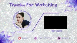 NON-MARKETING YOUTUBE ENDSCREEN purple gliter