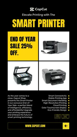 Electronics Printer Sale Instagram Story