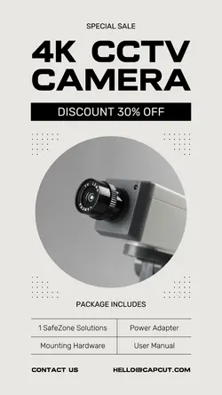 Electronic CCTV Camera Sale Instagram Story
