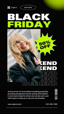 Black Friday Weekend Sale Tiktok Post