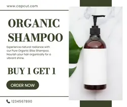 Beauty Organic Shampoo Promotion Facebook Post