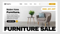 Modern Home Furniture Sale Promotion Website