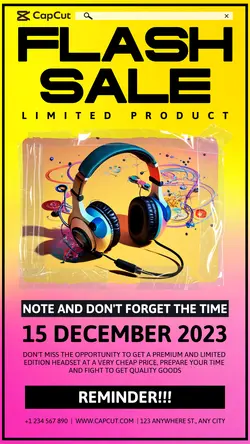 Flash Sale Limited Edition Instagram Story