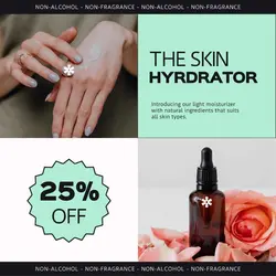 Green White Skincare Promotion Instagram Post