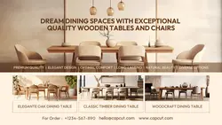 Household Accessories & Furniture Wooden Dining Tables and Chairs
