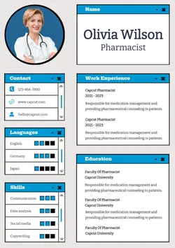 Business Pharmacist Resume