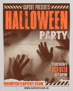 Dark Halloween Party Instagram Portrait