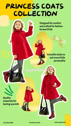 Fashion Kids Coat Product Display
