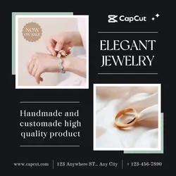 Elegant Ring And Bracelet Display Instagram Post