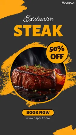 Exclusive Steak For Sale Instagram Story