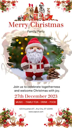 Merry Christmas Party Instagram Story