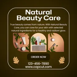 Natural Beauty Care Instagram Post