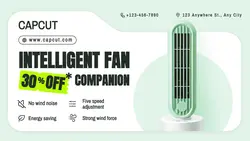 Electronic Intelligent fan promotion Minimalist