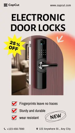 Electronic door smart lock introduction business
